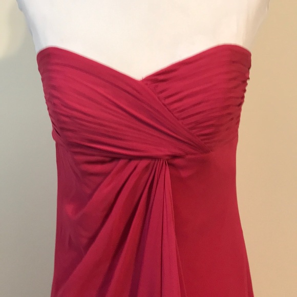 🆕David’s Bridal Chiffon Strap/Strapless Dress - Picture 2 of 8